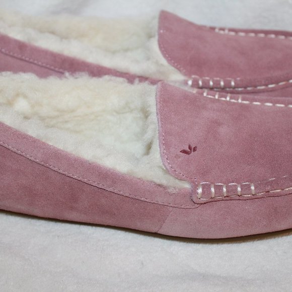 NIB UGG KOOLABURRA WOMEN'S SUEDE FUR SLIPPERS PINK‎ - Picture 3 of 6